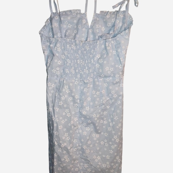 Cottagecore Light Blue Floral Mini Dress - SHEIN Size Small - Picture 2 of 5